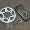 Compatible with Kawasaki 175: SK175 Chaoying SDH125-38A Front & Rear Sprockets Chain Set