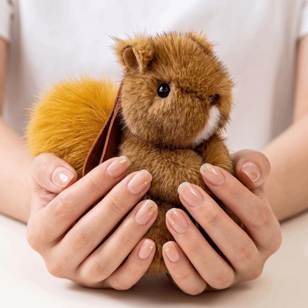 Soft Plush Bunny Keychain Fluffy Plush Bunny Bag Pendant Pompon Bunny Keychain Bag Accessory