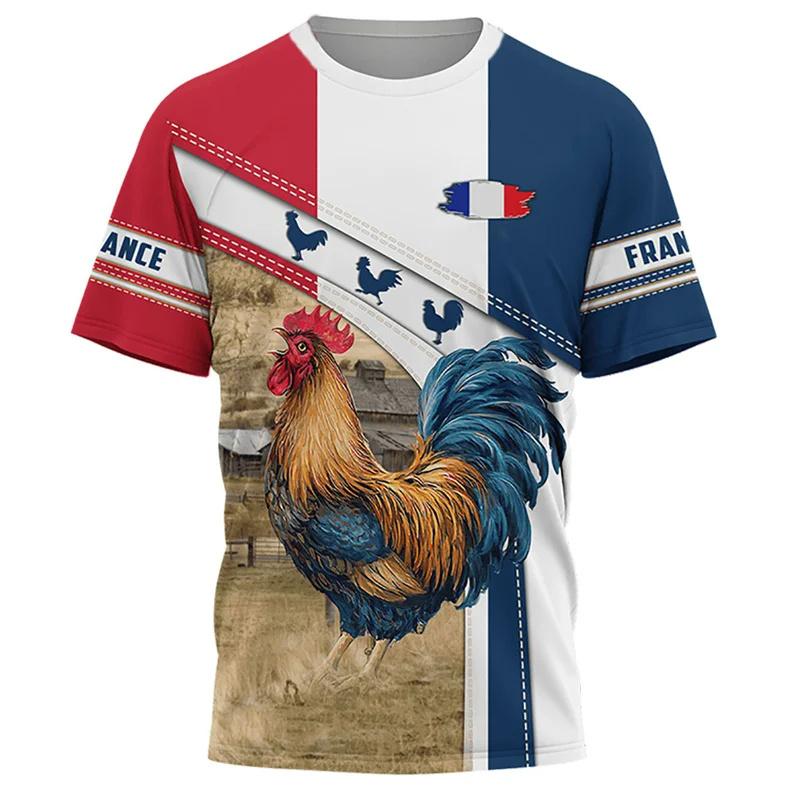 

Funny French Flag Emblem Graphic T-shirt Men s Camouflage T-Shirts Summer Casual Loose Short Sleeves Men s and Women s Tees Top XXS