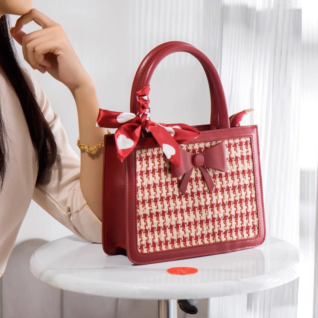 High-end, Niche Red Bags, Women's Bags, Versatile Crossbody Bags, Wedding Bride Bags, Handbags