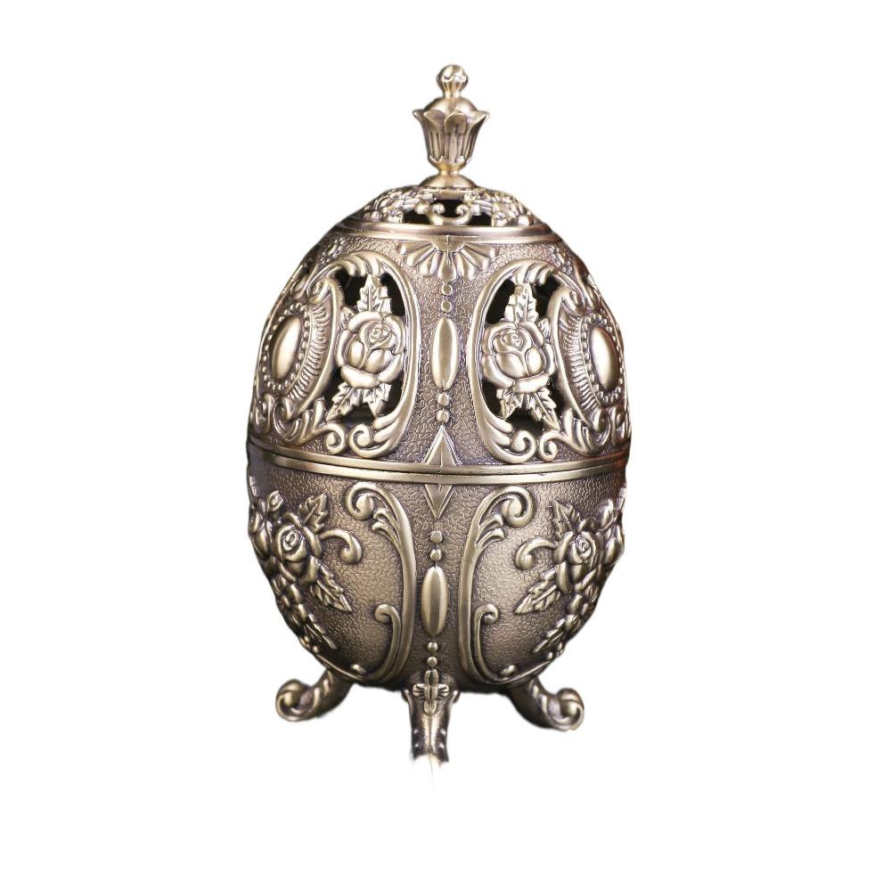 Metal Craft Flowers Incense Holder Heat-resistant Unique European-style Incense Stove Vintage Incense Holder Bedroom
