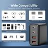 Multiple Port 100W  Fast Charging with 4 Outputs USB C Power Adapter for Laptops, Tablets, and Phones