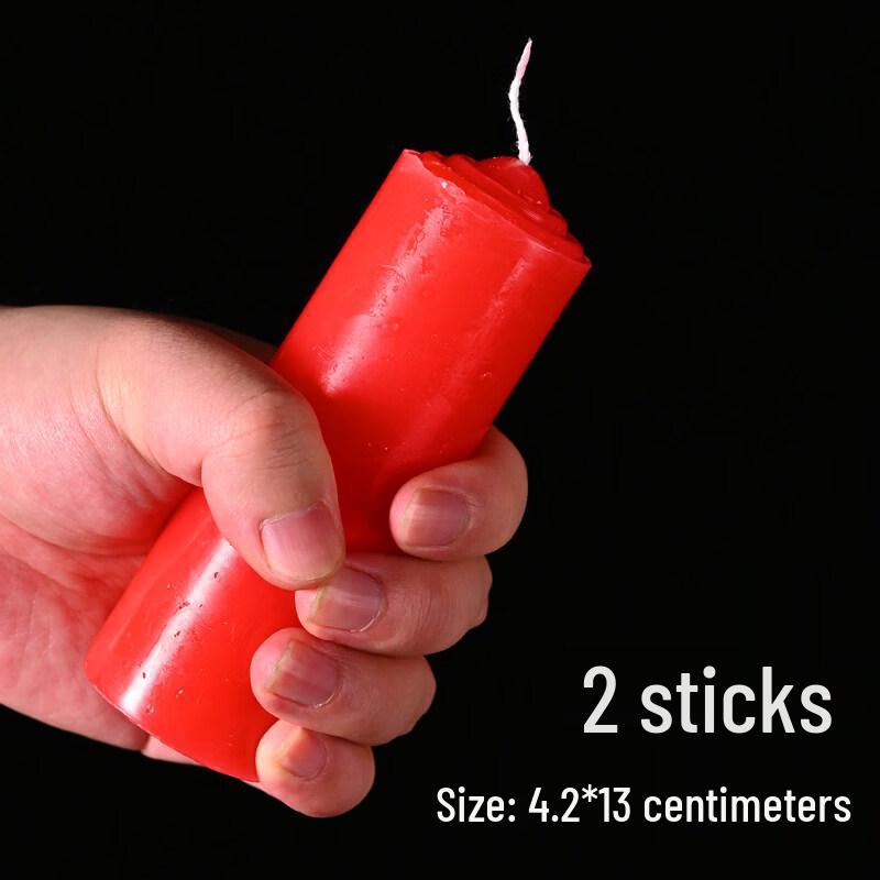 LIEI Large Red Decorative Rubber Candle
