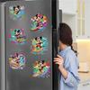 6Pcs Acrylic Surfing Series Diamond Art Fridge Magnet Diamond Painting Refrigerator Magnet DIY Fridge Stickers for Fridge Whiteboards