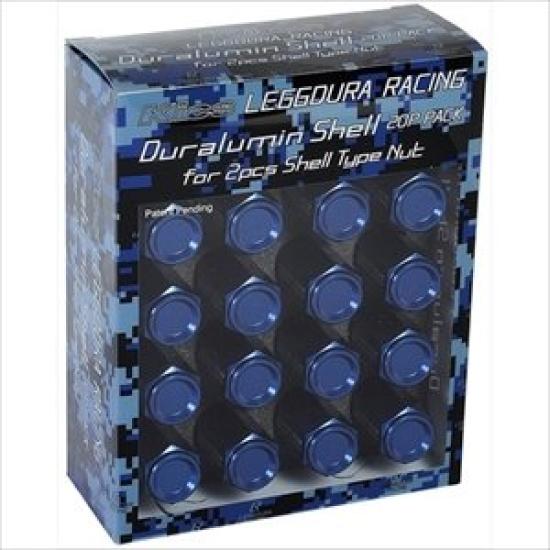 

Комплект гаек-секреток LEGGDURA RACING типа ракушки M12 x Синий KYO-EI & (CL53) P1.25 CL53-13U синий