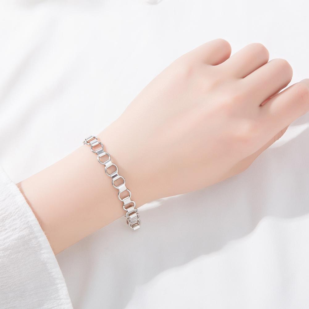 Women Fashion Stylish Elegant Hollow Out Bracelets Concise Hand Chain Jewelry