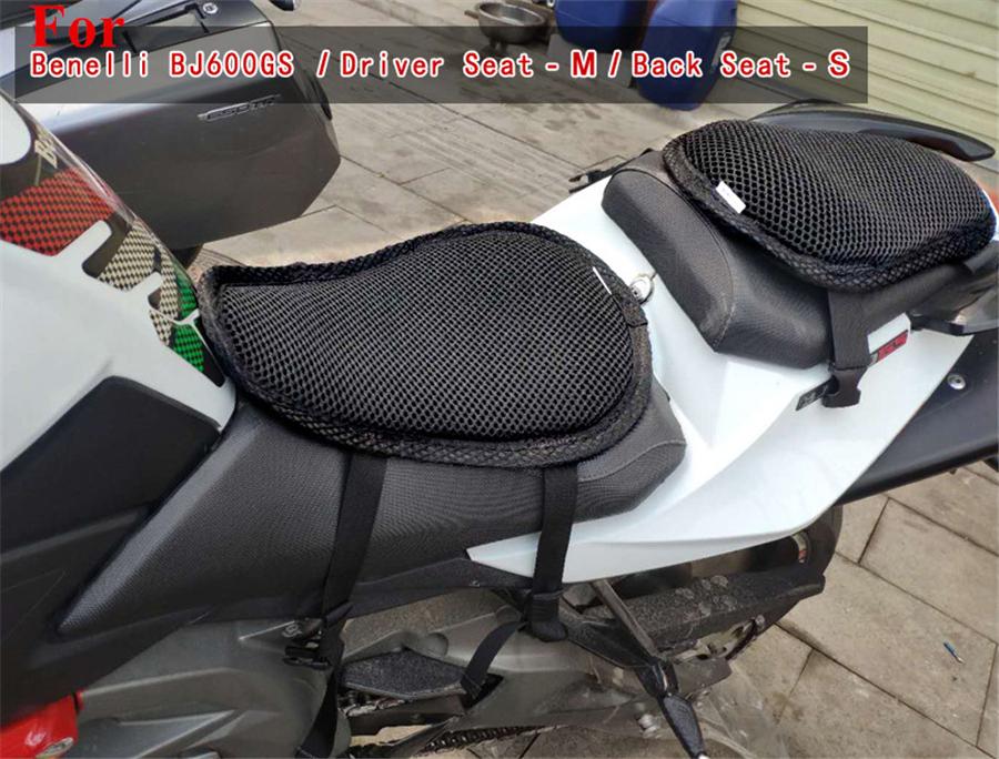 3 Layer Net Seat Cover Non-slip Breathable for Motorcycle Size S