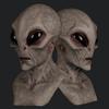 Halloween Alien Scary Mask Horrible Alien Supersoft Mask Horror Mask Creepy Party Funny Cosplay Prop Masks Decoration Props