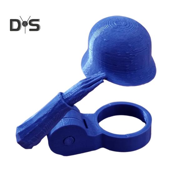 Bierflaschen-Helm mit Soldatengruß, wiederverwendbare Flaschenhülle, staubdicht, auslaufsicherer Verschlussschutz, originelles Geschenk für Veteranen-Sammler