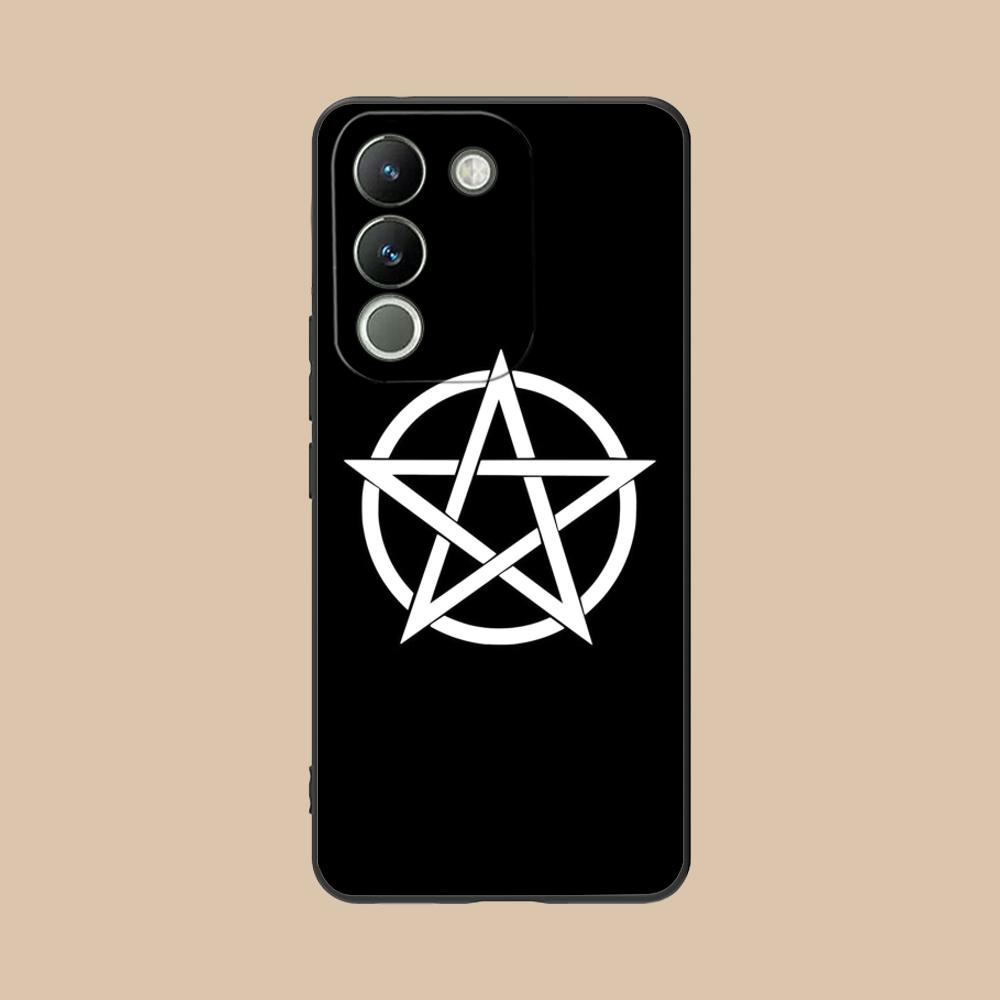 Aesthetic Pentagram Phone Case for VIVO V60 V50 V40 V30 V29 V27 V25 V23 Pro Lite 5G Soft TPU Shockproof Cover