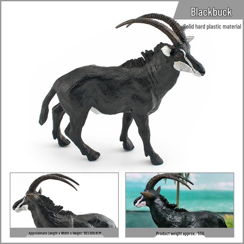 Children s Cognitive Toy: Antelope Grassland Animal Models - Black & Tibetan Antelope
