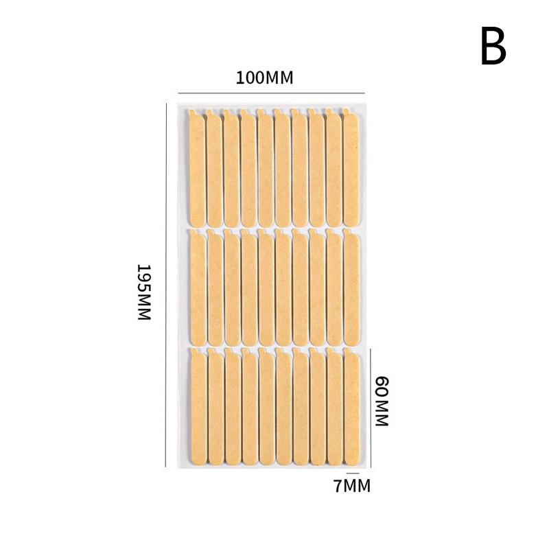 Empty Press On Nails Storage Box False Nail Packaging Set For Manicure Organizer Nail Supplies With Double-sided Adhesive Tape