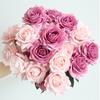 Moist Surface Green Leaves Hemming Imitation Rose Wedding Decorative Plants Bridal Artificial