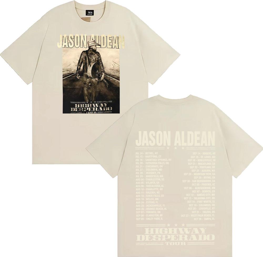 90s Vintage Try That in A Small Town T Shirt Jason Aldean Country Music T-shirt Men's Harajuku Hip Hop Punk 100% Cotton T-shirts