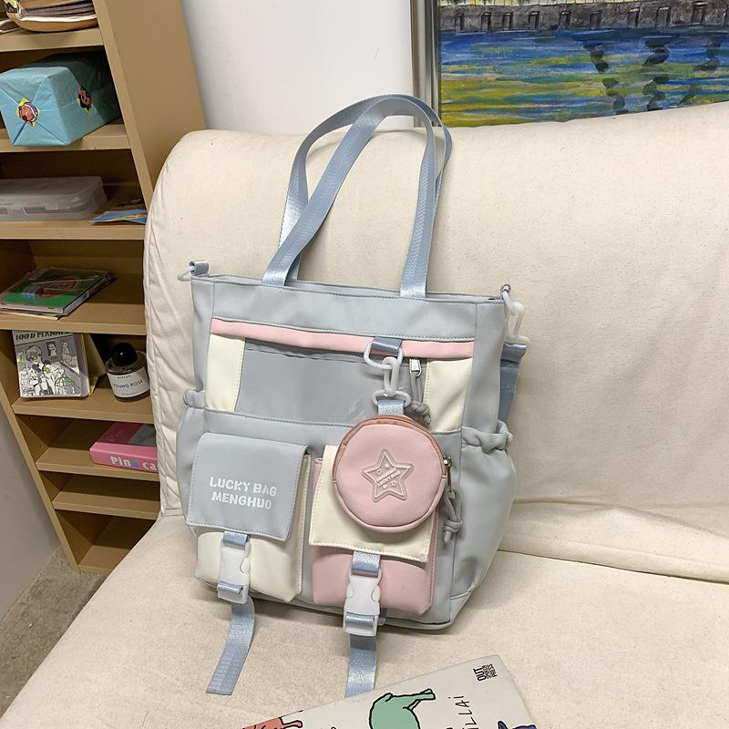 Stor kapasitet Videregående skoleelever Kvinne Koreansk Harajuku Veske Fritid Søt Smerteveske Ungdomsskole Ryggsekk Ryggsekk.