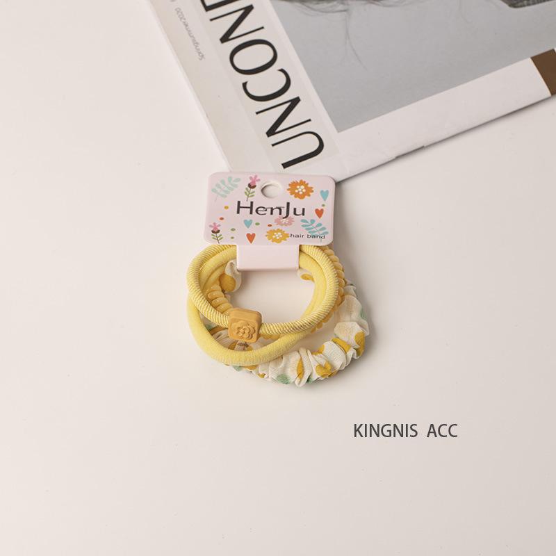 2025 Spring/Summer Crystal Candy Color Floral Spiral Hair Ties - Elegant, Sweet Telephone Cord Hair Accessories for Women