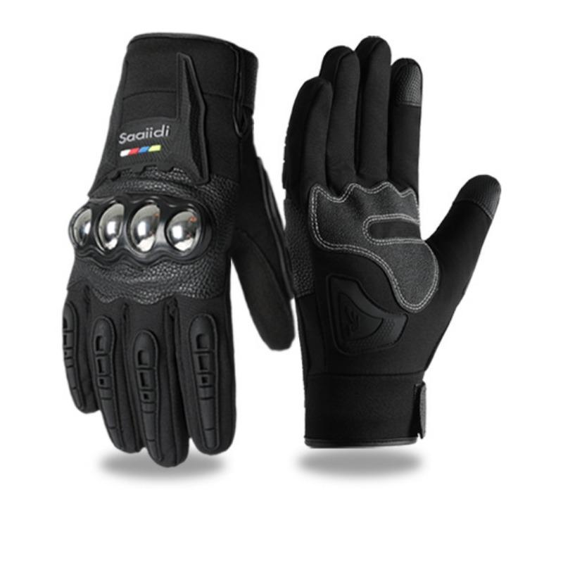 Winter Motorcycle Gloves for Men and Women, Touch Screen, Anti-slip, Anti-fall, Anti-splash, Windproof, Motorcycle Warm Gloves
