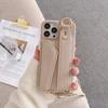For iPhone16 Wrist Strap Ring Wallet with Card Slot Holder Phone Case for IPhone 15 Plus Pro Max Crossbody Leather Cover