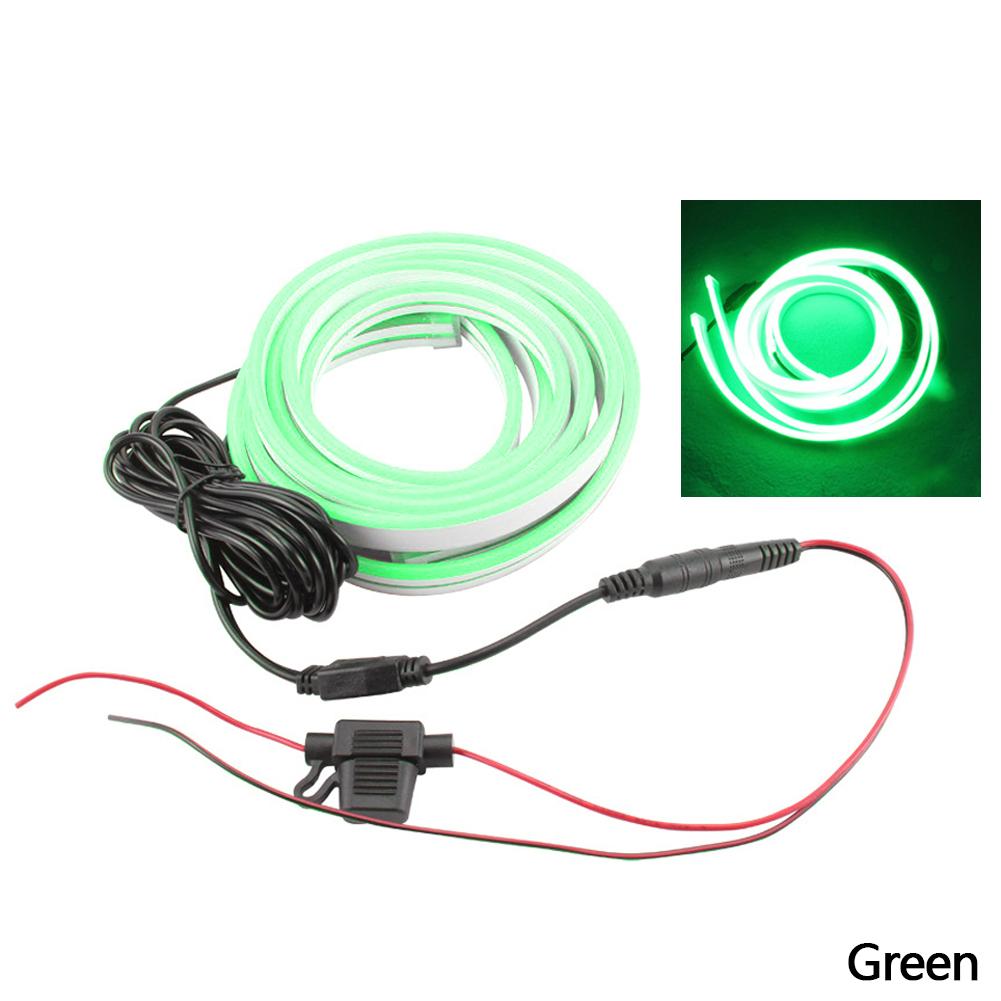 2pcs 80/120cm Car Led Light Strip for Hood Waterproof Flexible Decoration Strip Light Decor Lamp Universal Daytime Running Light