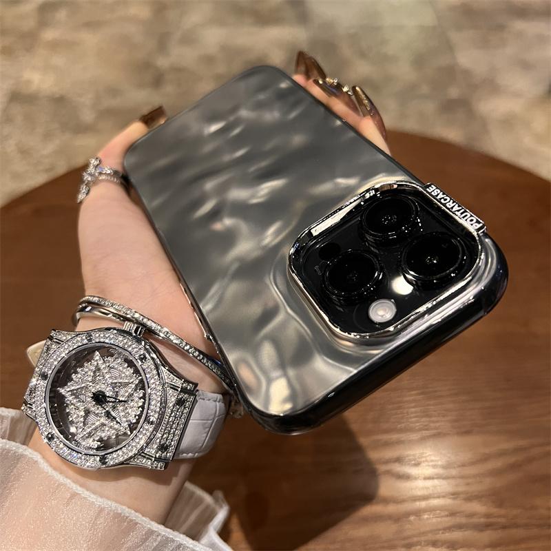 

Роскошный чехол для телефона с гальваническим покрытием и пульсацией воды для Iphone 11 12 13 14 15 Pro Max противоударный бампер задняя крышка For iPhone 14