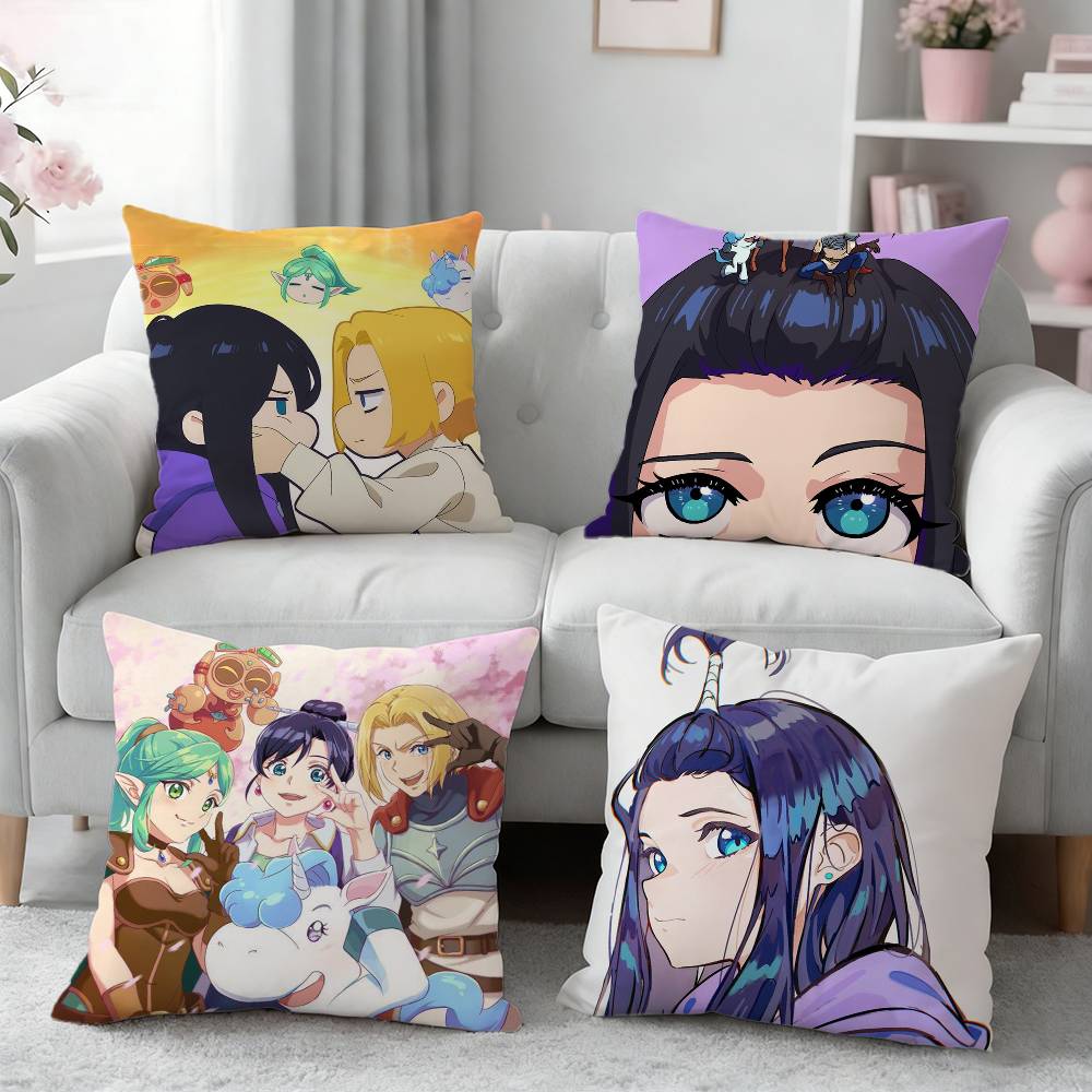 Fashion ZZenshu Anime Pillow Case for Sofa Living Room Home office Decor Protective Cover