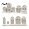 Detailed Gravestone Models for Crafts 10Pcs Mini Tombstone, 3D Printed Unpainted Model Kit, Micro Cemetery Miniature Tombstones Halloween Diorama