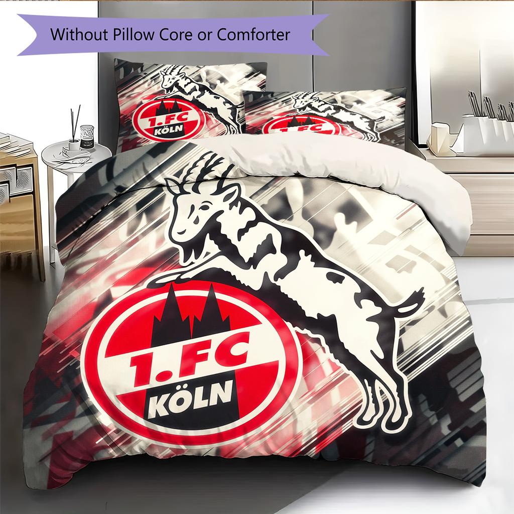 Köln Patroon Beddengoed Huisdecoratie Verjaardagscadeau (1 dekbedovertrek + 2 kussenslopen, zonder binnenkussen)
