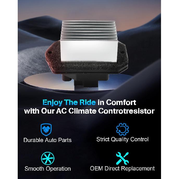 ECCPP AC Blower Motor Resistor Fit for 2005-2012 for Acura RL/2009-2014 for Acura TL/2010-2013 for ZDX/2011-2017 for Honda Odyssey/2006-2014 for