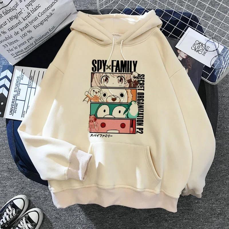 SPY X FAMILY Hoodie Anya Forger Harajuku Kawaii Manga Spyxfamily Sweatshirt Hoody Casual Streetwear Anime Unisex Graphic New