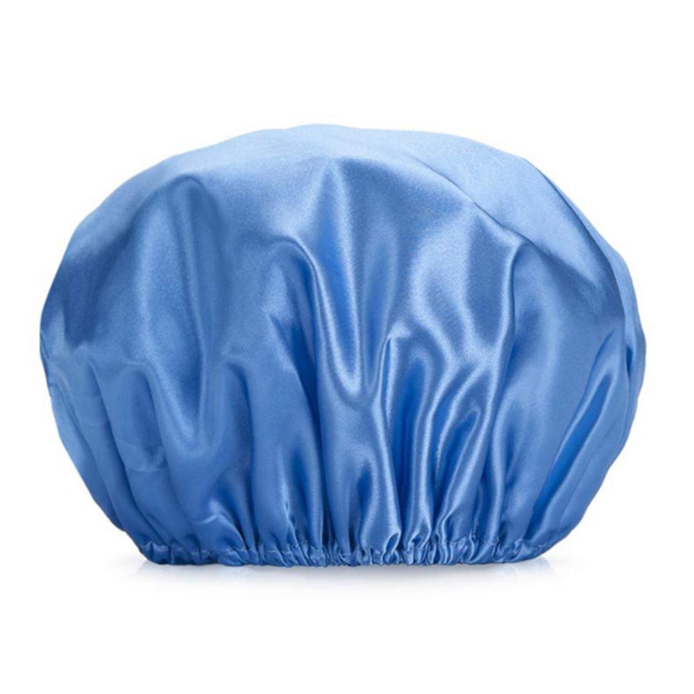 Waterproof Bath Hat Bathroom Shower Hair Cover Women Supplies Shower Cap Adult Shower Bath Bathing Caps Bathroom Shower Caps