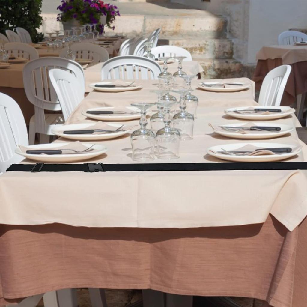 MOROBOR Tablecloth Strap Band, 2pcs Table Bungees To Hold Down Table Cloth Adjustable Table Cover Sheet Straps Elastic Fastener Gripper Strap for