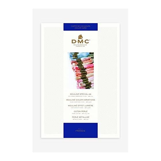 DMC embroidery thread color sample book with actual sample W100B