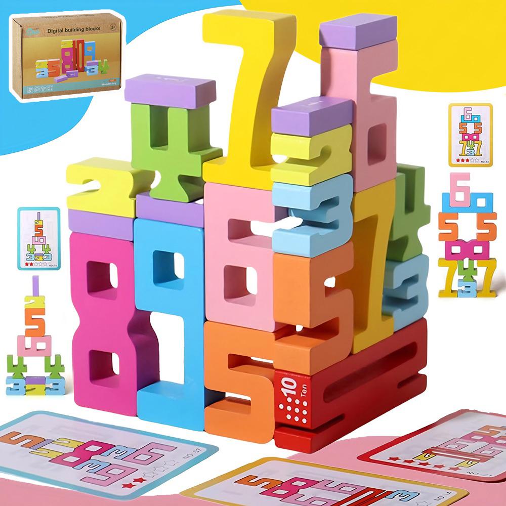 NEW Digital Building Blocks Children s Educational Toys, Baby Early Education Large Particle Color Building Block Toys, Gift