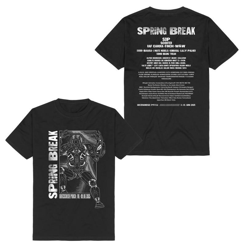 

Sputnik Spring Break Festival Bands European and American Trendy Brand Rock American Mens Shortsleeved Tshirt S