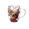 Fillings Dry Flowers Double Wall Glass Cup With Handle Heat Resistant Tea Coffee Cups Espresso Milk Mug Creative Gift