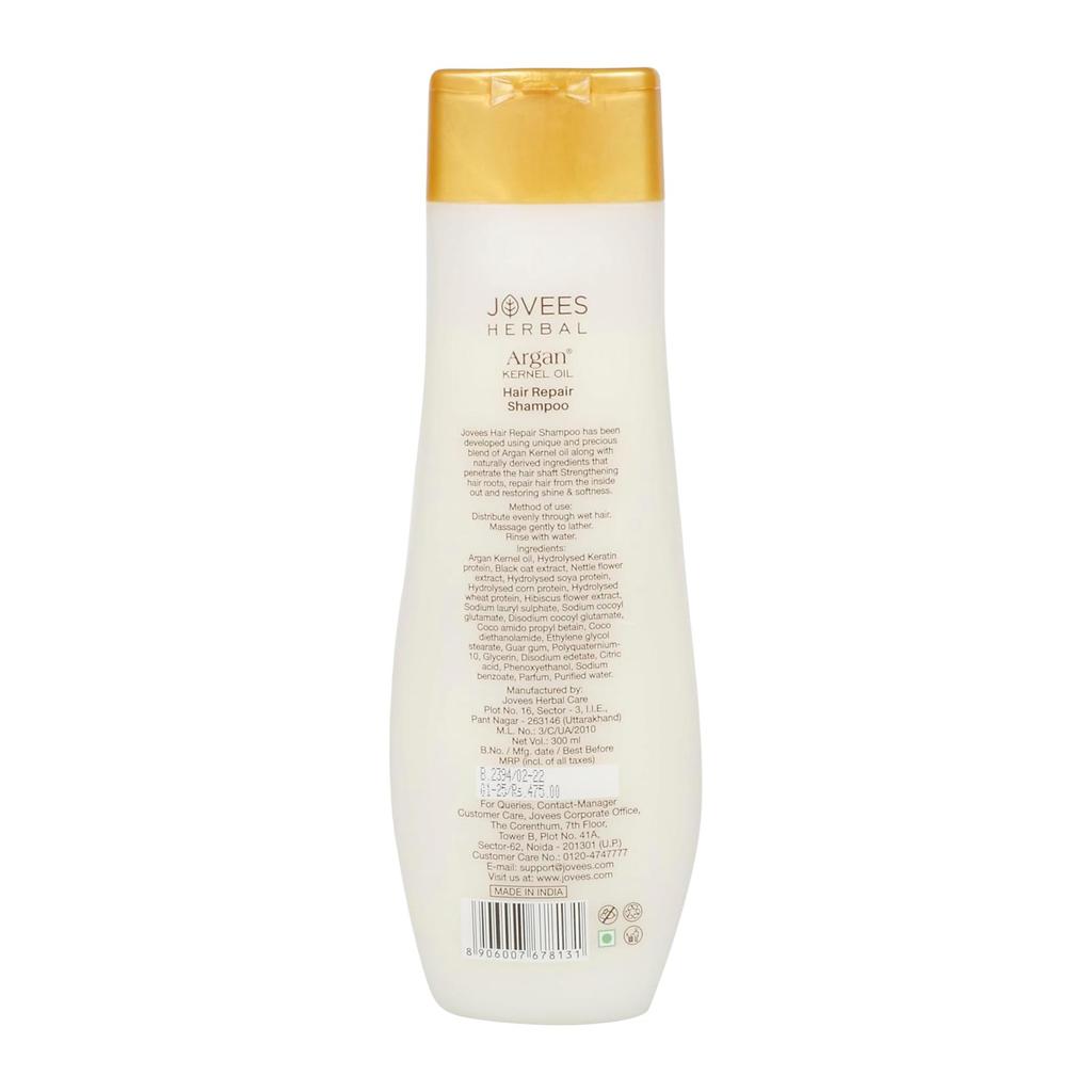Jovees Taimne argaaniatuumaõli juukseid taastav šampoon 300 ml Tugevamate, pehmemate ja pusavabade juuste jaoks