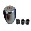 Stylish Universal 5speed Gear Shift Knob Stick Manual Transmission Universal Car Aluminum Extended Gear Shifter Gear Head Knob