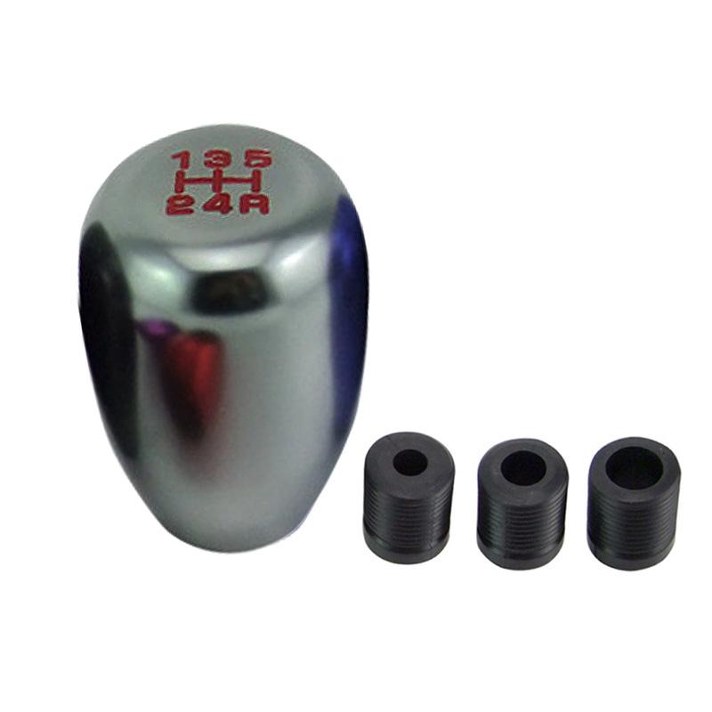 Stylish Universal 5speed Gear Shift Knob Stick Manual Transmission Universal Car Aluminum Extended Gear Shifter Gear Head Knob серый
