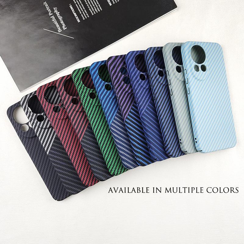 Luksusowe Ultracienkie Etui na Telefon z Teksturą Włókna Węglowego Dla Huawei Nova 13 12 11 Pro Ultra 12s Lite Odporne na Odciski Palców Twarde PC Pełna Ochrona Pokrowiec