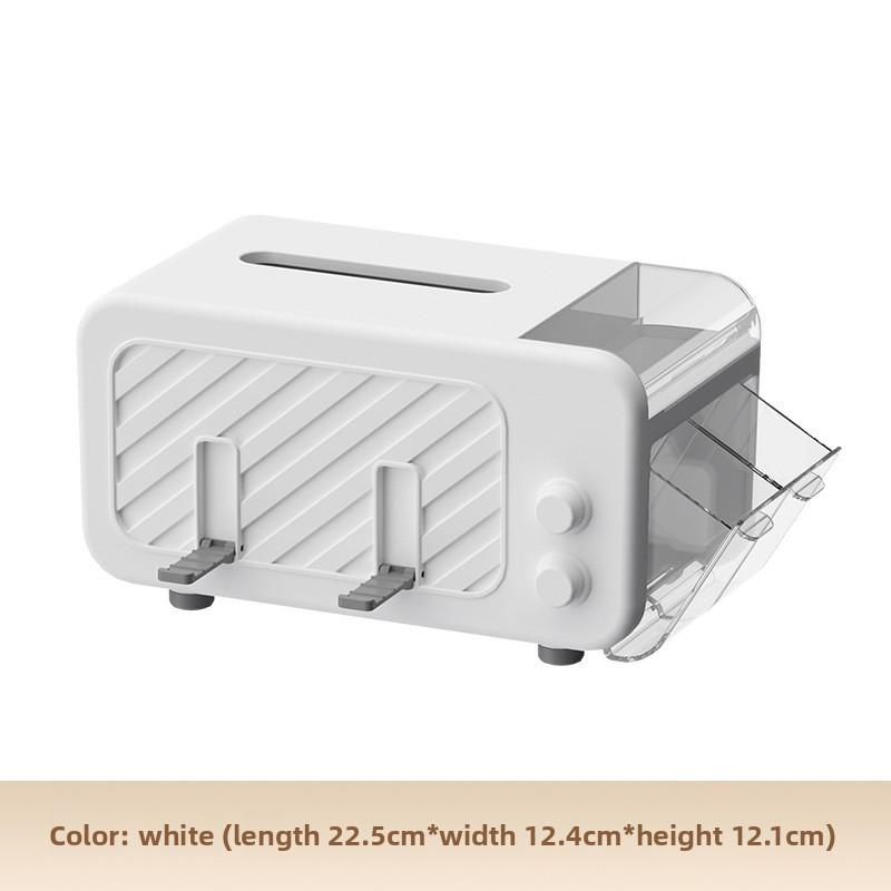 

Desktop Paper Towel Creative Living Room Coffee Table Multifunction Remote Control Miscellaneous Toothpick Storage Box слонова кістка