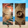 Towel Textile Mobile Bathrobe Beach Quick-Drying Compass Lightweight Portable Camping Map Cell Swim Voyage Pool Travel