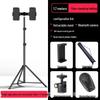 Mobile Live Streaming Floor Stand & 10" Fill Light with Retractable Thermometer Phone Clip