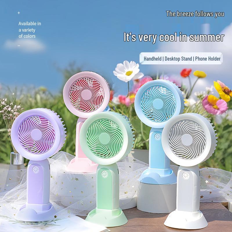 Mini Portable USB Rechargeable Fan - Handheld & Desktop