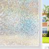 1pc Glas Film Dekorative Hause Gebeizt Mosaik Fenster Aufkleber PVC Privatsphäre Regenbogen Abnehmbare