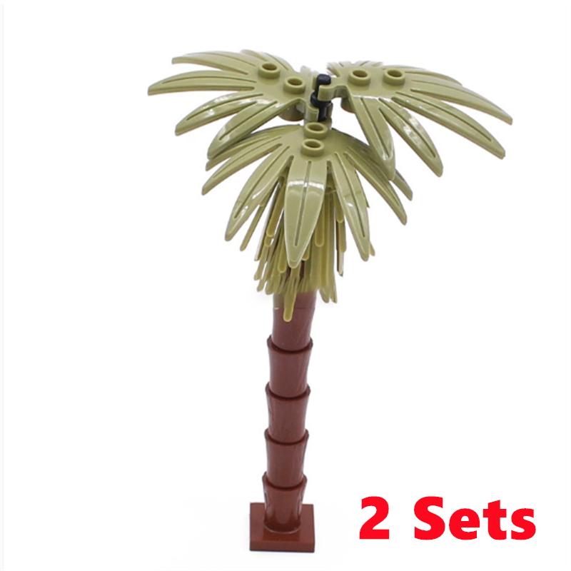 City Trees Building Blocks MOC Coconut Tree Blocks Jungle Garden DIY Toys for Children Gifts Compatible Classic Bricks Kids Toys