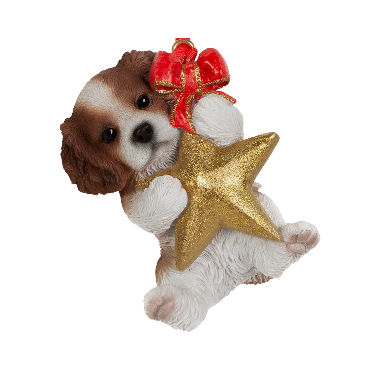 

Ubia Cavalier King Charles Spaniel x x Animal Garden Christmas Tree H23109 Ornament, 5.3 4.5 7.2 cm, Figurine, Ornament, Dog, Ornament, Santa,