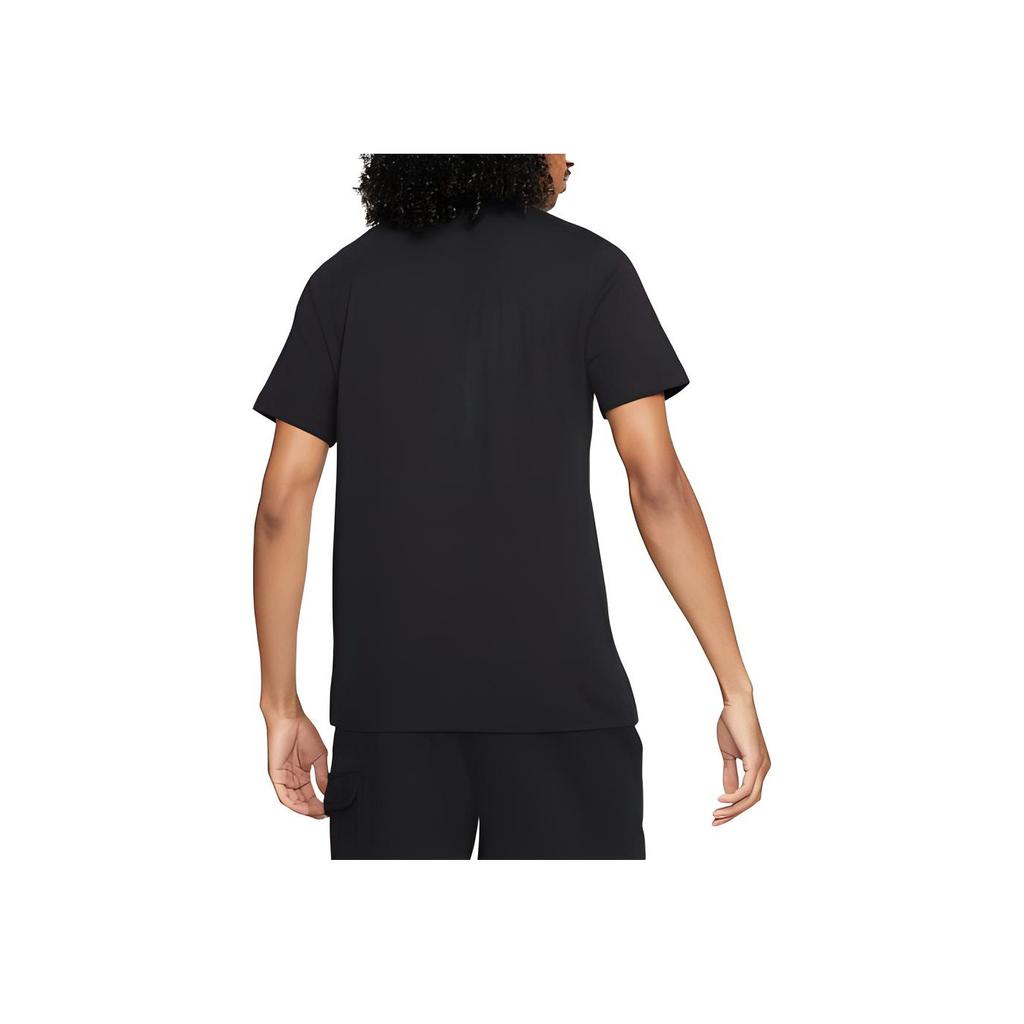Nike Sportswear Letter Print Logo Design Casual Crew Neck Short Sleeve T-Shirt Men Tops Black DH7486-010
