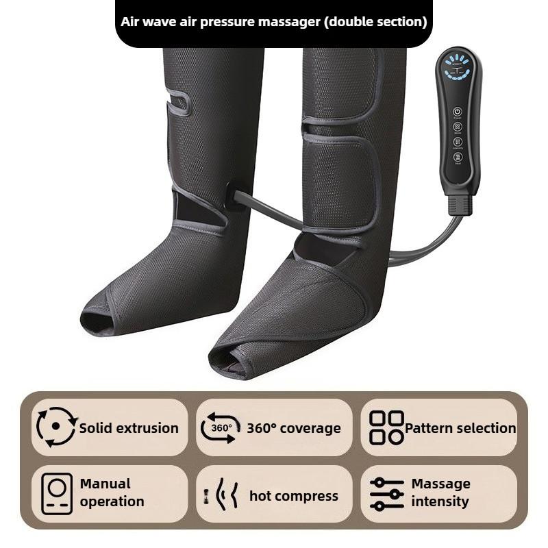 360° Coverage Leg Massager Air Pressure Calf Massager Hot Compress Pain Relief Improve Circulation Calf Massage Machine