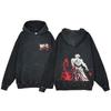 Hot Anime Baki Hanma Graphic Print Men Women Vintage Hoodies Washed Cotton Streetwear Harajuku Unisex Casual Loose Sweatshirt