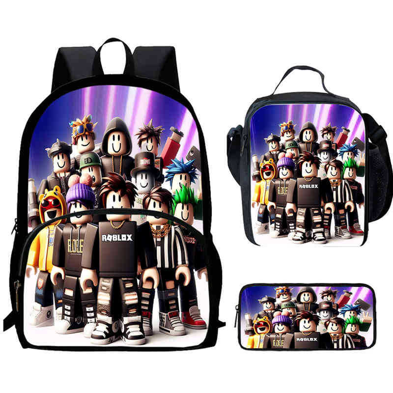 Roblox Printed Backpack, Children'S And Elementary School Bags